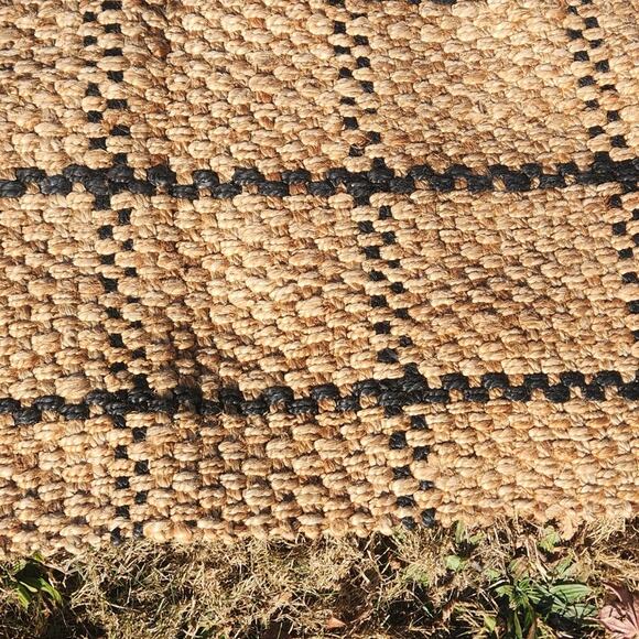 ANTHROPOLOGIE Windowpane Jute Runner - Picture 7 of 8